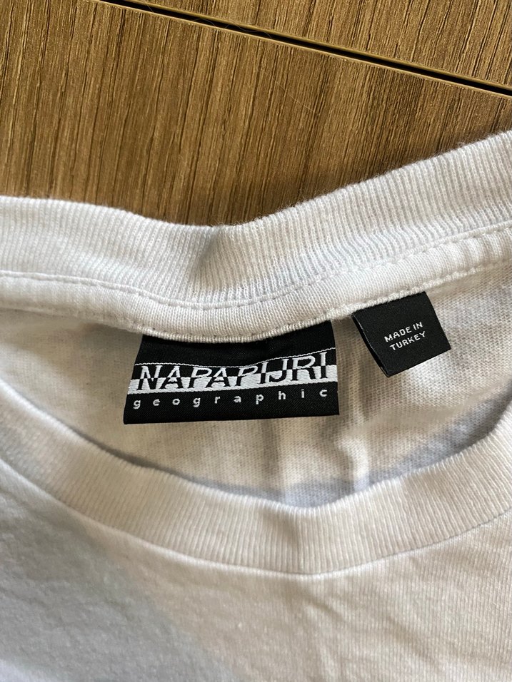 Napapijri Baskılı Beyaz Erkek Tişört - Görsel 2