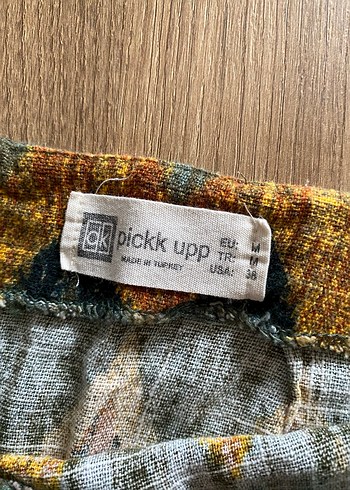 Çok Renkli Kısa Bağlamalı Mini Etek - Görsel 3