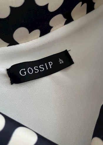 V Yaka Desenli Midi Kadın Elbise - Görsel 4