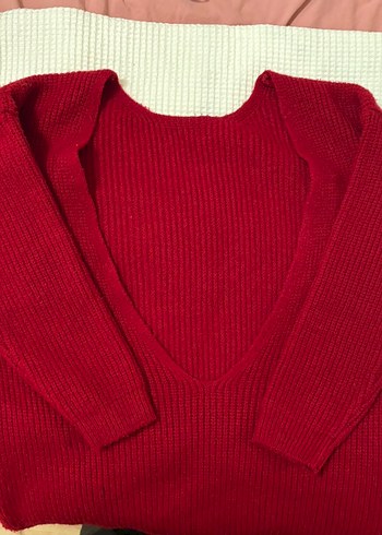 Beyyoglu Butik Kırmızı Kadın Triko - Görsel 3