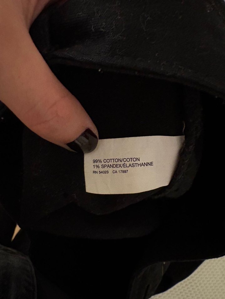 GAP Siyah Koton Mini Etek Fermuarlı - Görsel 4