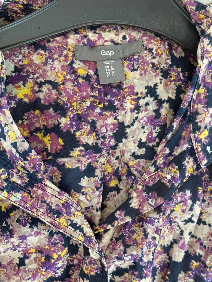 GAP Mor Desenli Kadın Gömlek - Görsel 4