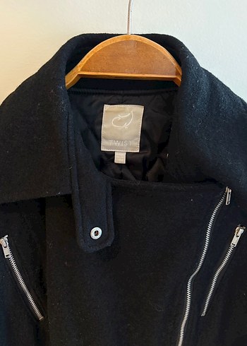 Kadın Siyah Biker Ceket - Görsel 4