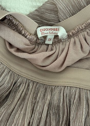 Pembe Pilili Midi Kadın Etek - Görsel 2