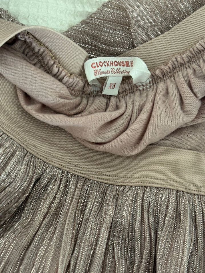 Pembe Pilili Midi Kadın Etek - Görsel 2