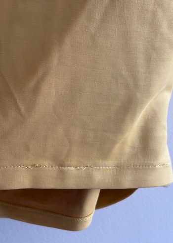 Sarı Drapeli V Yaka Kolsuz Bluz - Görsel 5