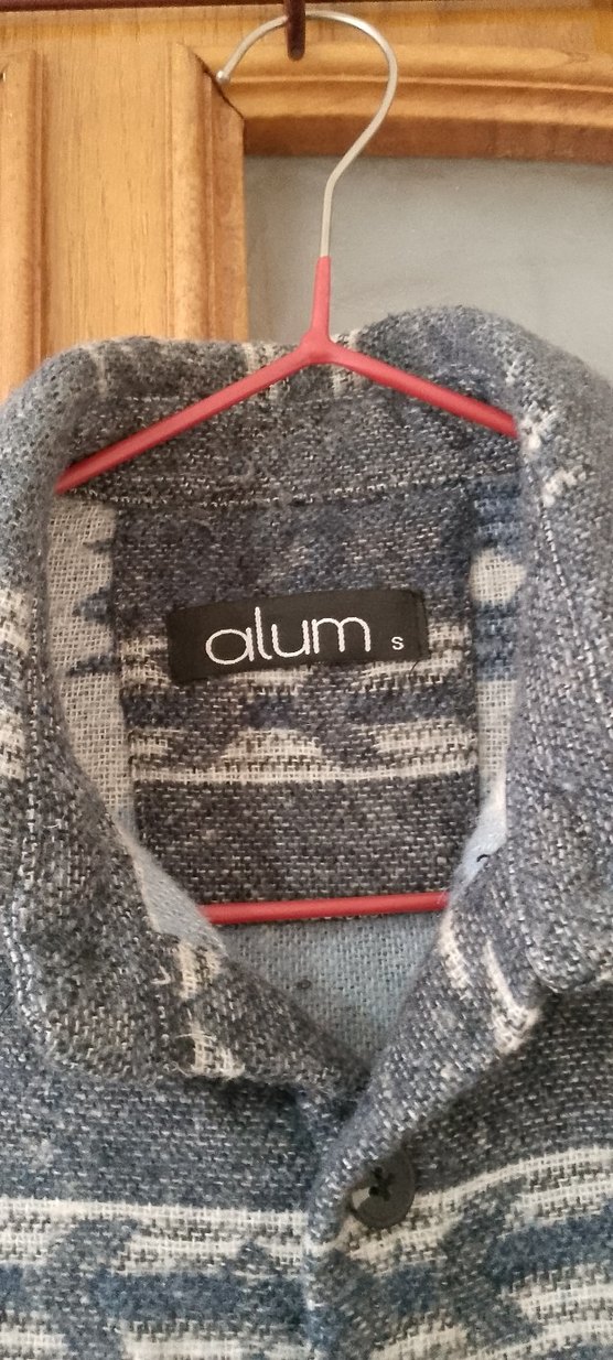 Bohem Gri Uzun Kollu Düğmeli Erkek Gömlek - Görsel 3