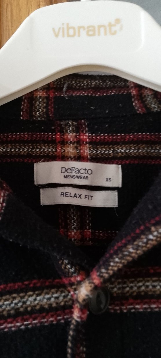 Düğmeli Uzun Kollu Erkek Yün Gömlek - Görsel 2