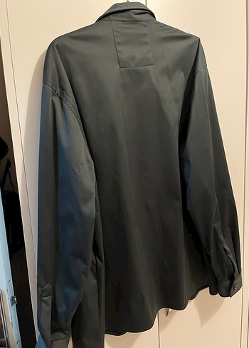 Fermuarlı Erkek Gömlek - Gri - Görsel 3