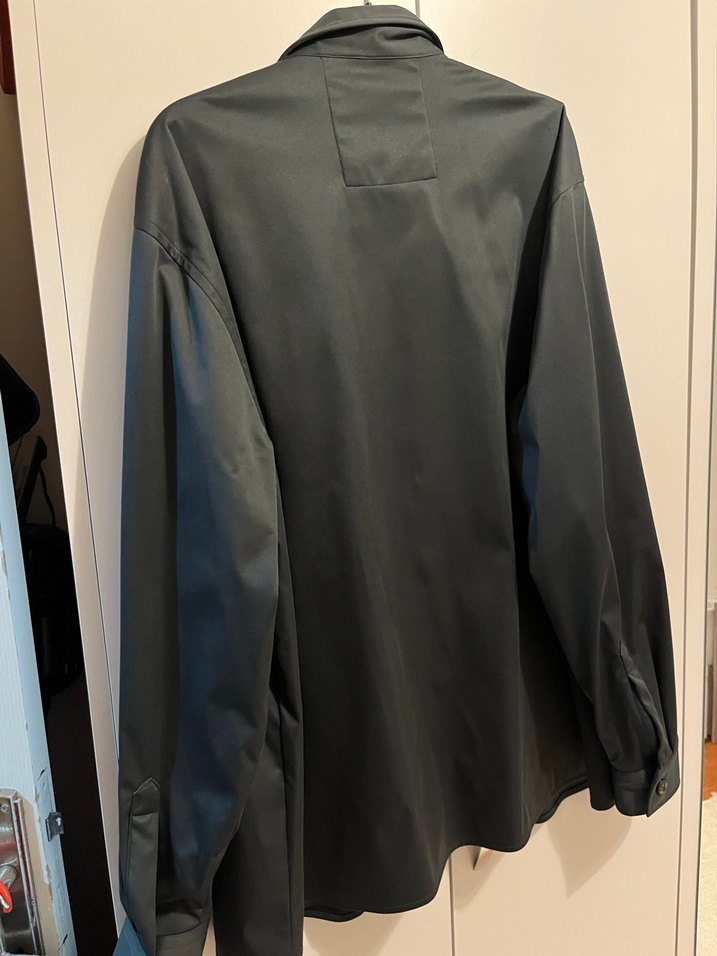 Fermuarlı Erkek Gömlek - Gri - Görsel 3