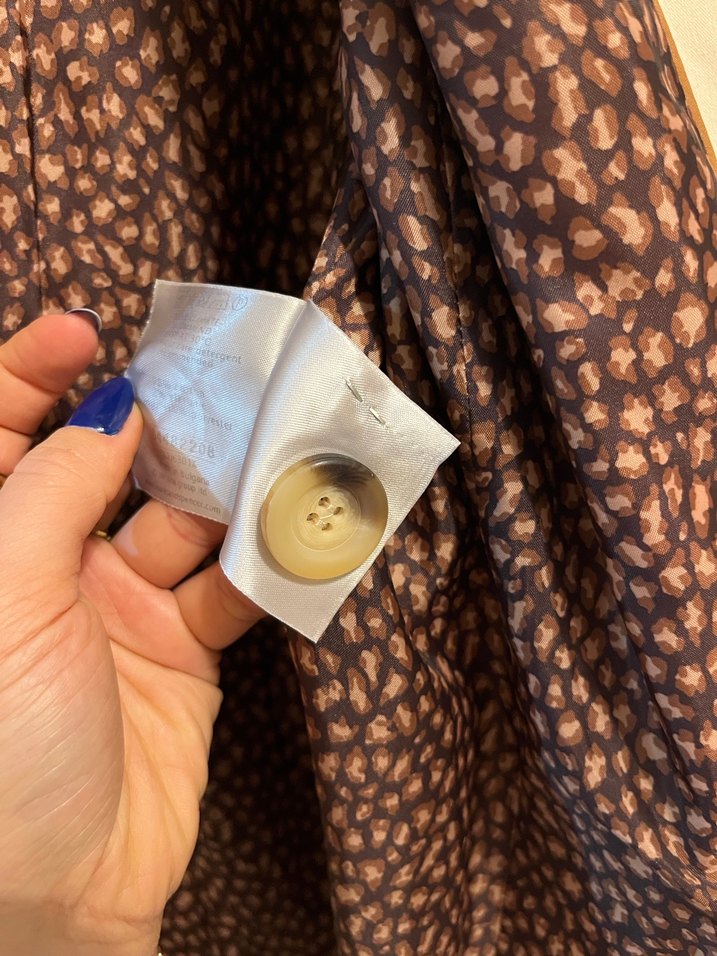 Bej Düğmeli Midi Kadın Trençkot - Görsel 5