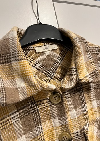 Bej Ekoseli Rahat Kesim Erkek Gömlek - Görsel 2