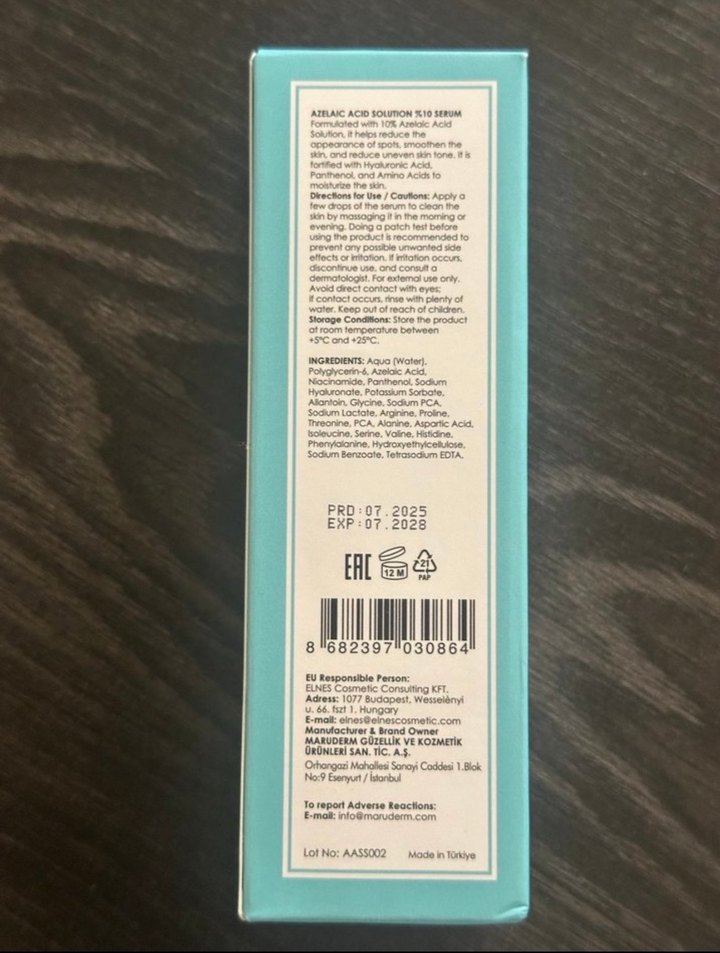 Maru-Derm Azelaik Asit %10 Serum Yeni - Görsel 2