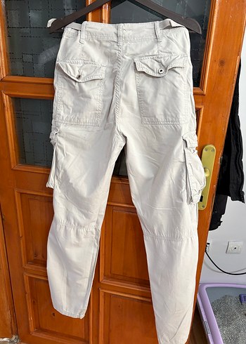 Bershka Düz Kesim Kargo Pantolon - Görsel 2