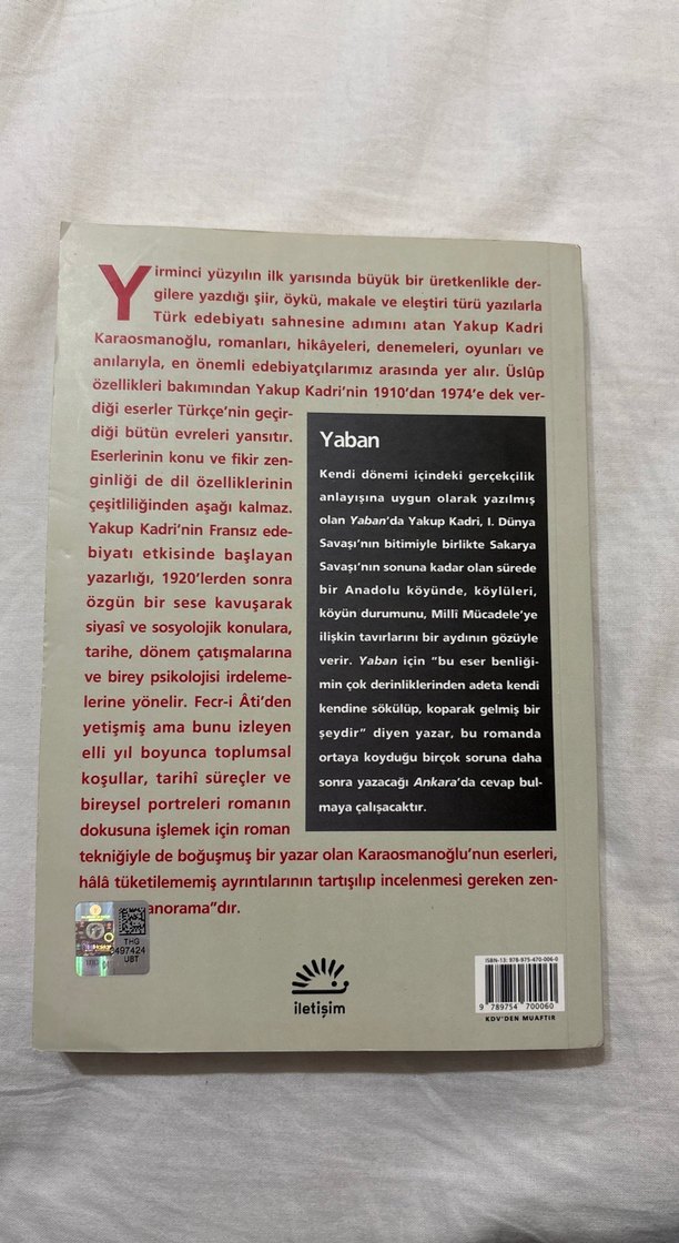 Yakup Kadri Karaosmanoğlu - Yaban Romanı - Görsel 2