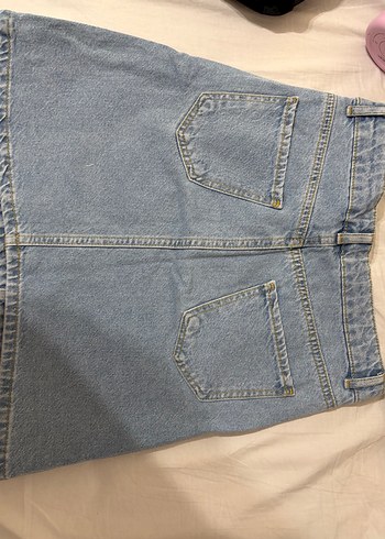 Yırtık Detaylı Kot Etek - Görsel 2