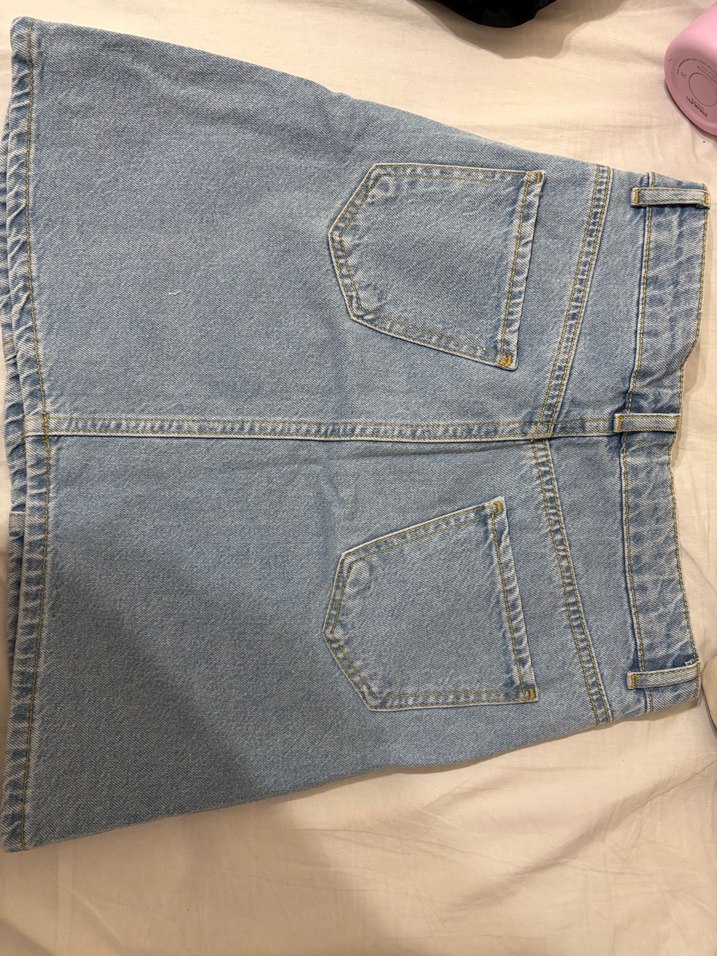 Yırtık Detaylı Kot Etek - Görsel 2