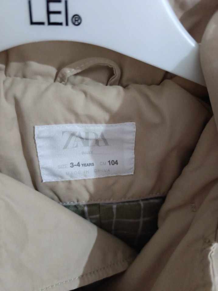 Erkek Çocuk zara ceket trençkot 3_4 yas - Görsel 4