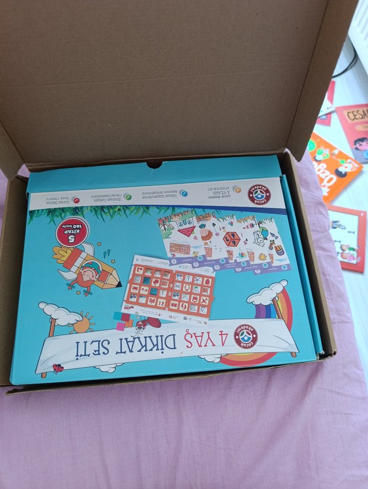 Çocuk Akademi Kağıt Kutulu Oyun Seti 4 yaş - Görsel 2