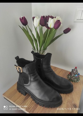 derimod Siyah kadın Deri  Bot - Görsel 5