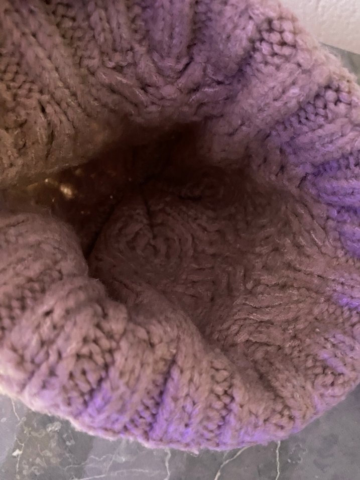 İnci Detaylı Bej Örgü Bere - Görsel 4