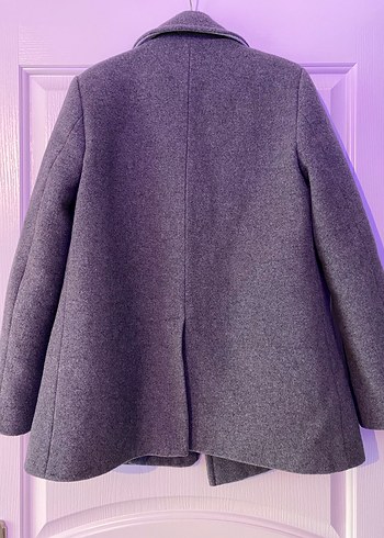 Gri Kadın İpekyol Yünlü Kaban - Görsel 2