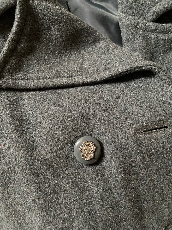 Gri Kadın İpekyol Yünlü Kaban - Görsel 4