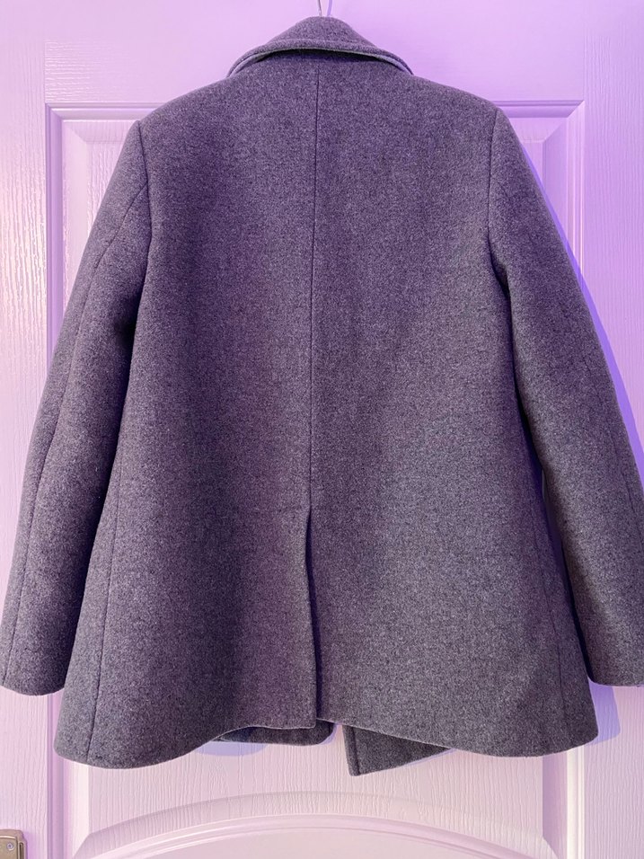 Gri Kadın İpekyol Yünlü Kaban - Görsel 2