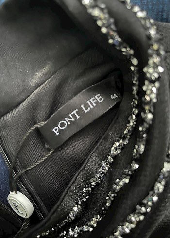 Pont Life marka siyah taş işlemeli uzun abiye.
44 beden - Görsel 5