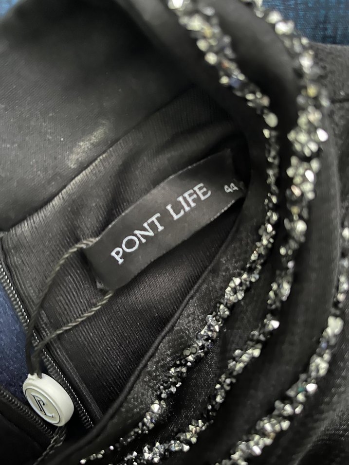 Pont Life marka siyah taş işlemeli uzun abiye.
44 beden - Görsel 5