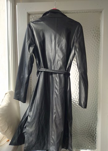 Uzun Deri Ceket - Görsel 2