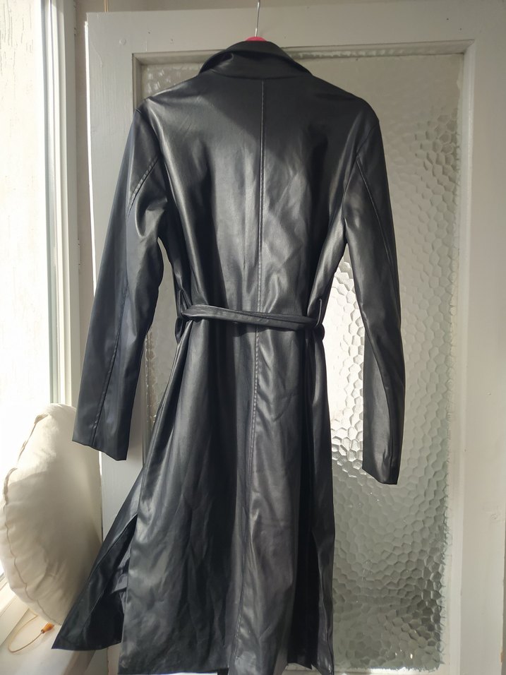 Uzun Deri Ceket - Görsel 2