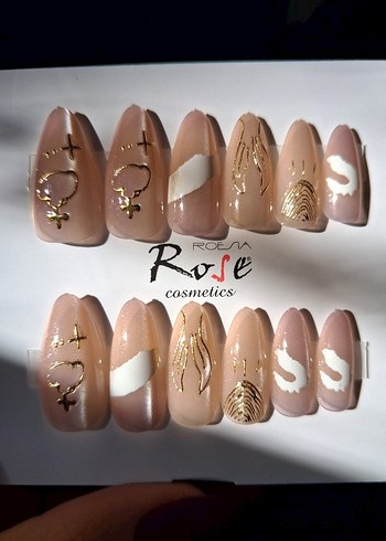 Bej Renkli Tırnak Süslemeleri - Görsel 3