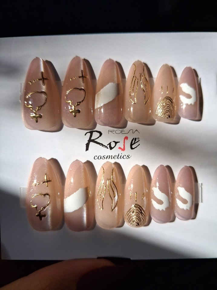 Bej Renkli Tırnak Süslemeleri - Görsel 3