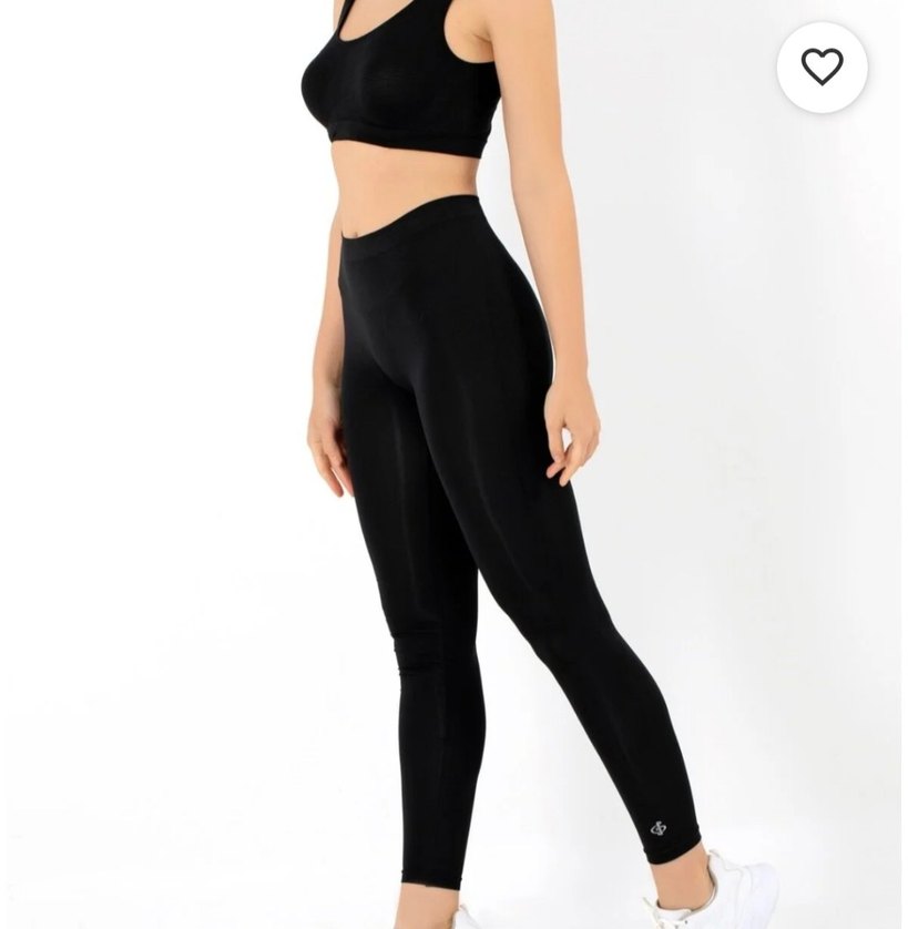 Siyah Kadın Spor Tayt Dikişsiz. Her Bedeni Mevcut kutusunda - Görsel 3