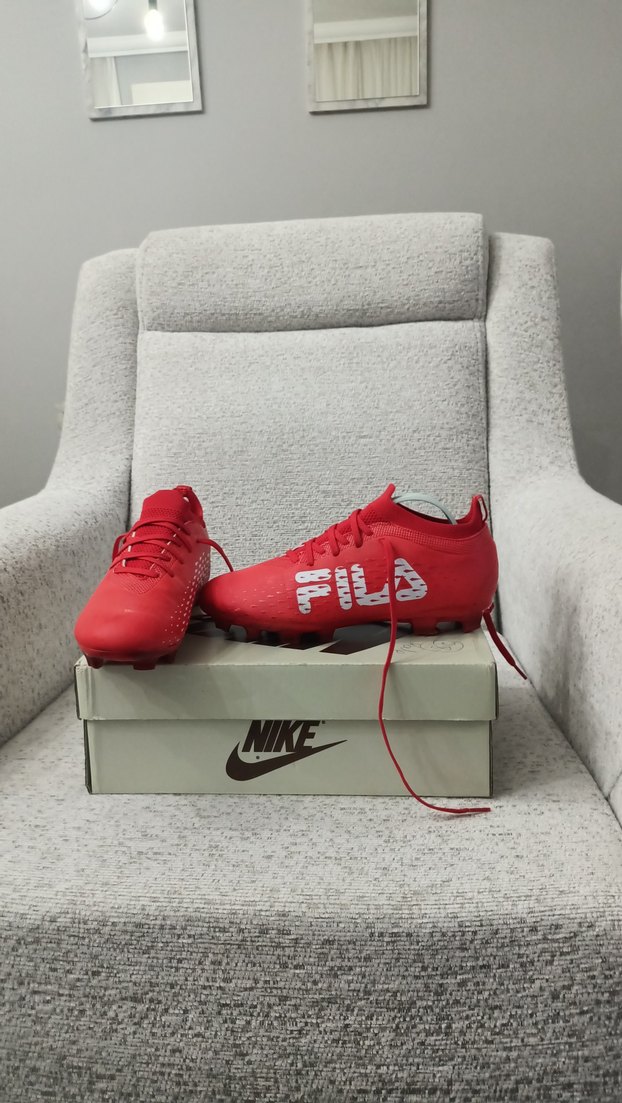 Kırmızı FilA Baskılı Erkek Futbol Ayakkabısı - Görsel 2