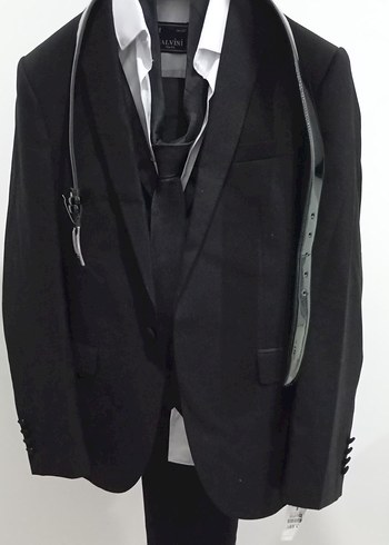 Siyah erkek takım elbise - Görsel 3