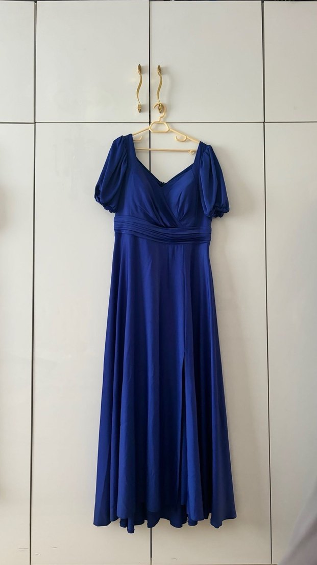 Saks Mavisi Elbise - Görsel 2