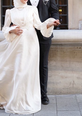 İthal İpek Nişan, Nikah Elbisesi - Görsel 5