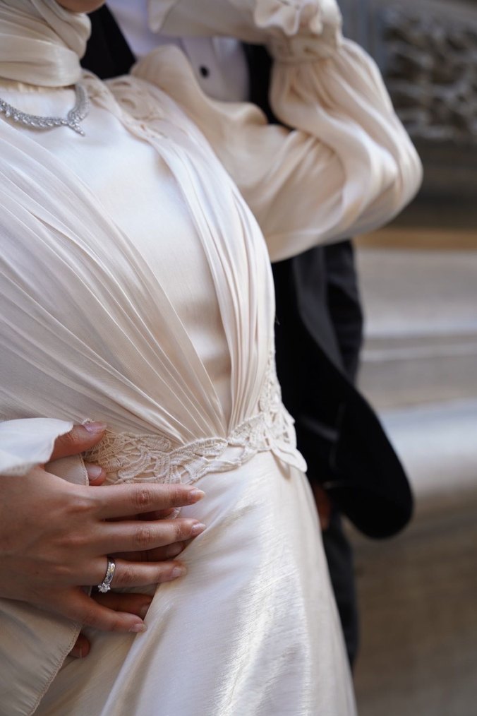 İthal İpek Nişan, Nikah Elbisesi - Görsel 4
