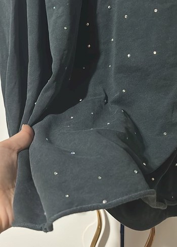 Antrasit Taşlı Abiye - Görsel 4