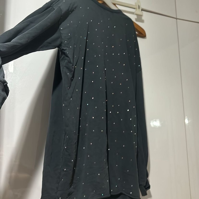 Antrasit Taşlı Abiye - Görsel 3