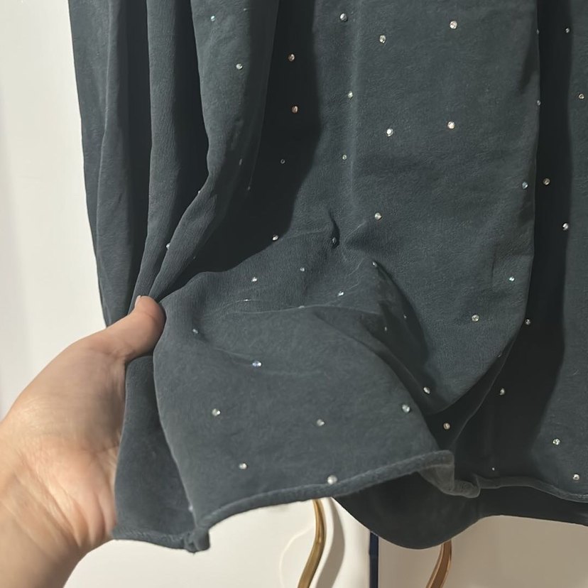 Antrasit Taşlı Abiye - Görsel 4