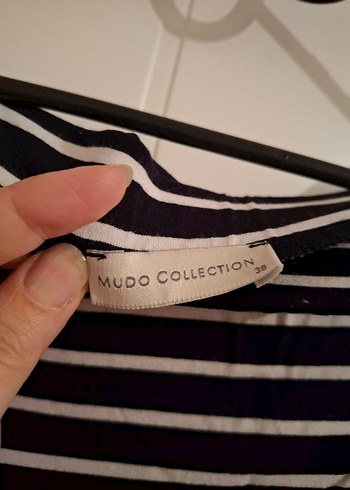 Siyah Beyaz Çizgili Piliseli Uzun Etek - Görsel 5