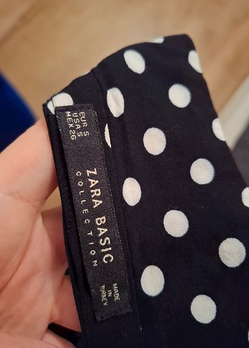 Puantiye Desenli Siyah Kadın Tulum - Görsel 10