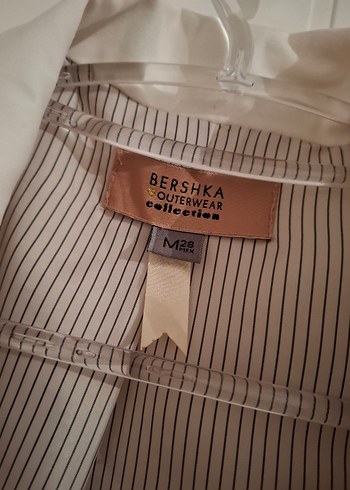 Düğmeli Beyaz Kadın Blazer Ceket - Görsel 5