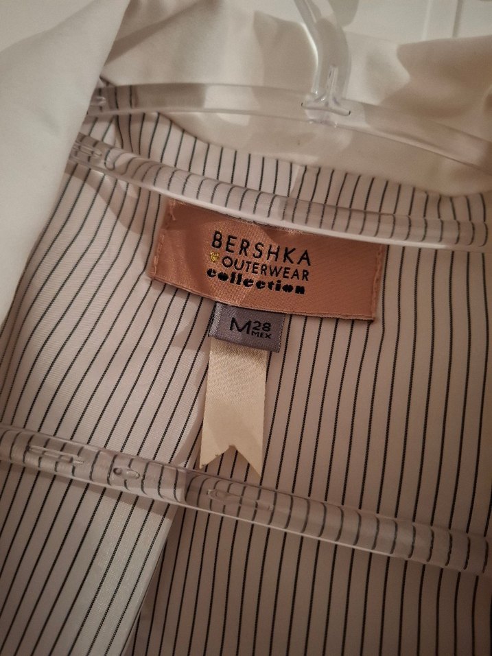 Düğmeli Beyaz Kadın Blazer Ceket - Görsel 5