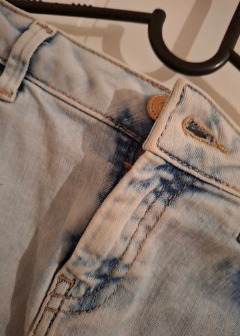 Gri Midi Denim Etek - Görsel 3