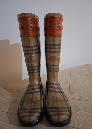 Burberry Uzun Ekoseli Çizme - Görsel 3