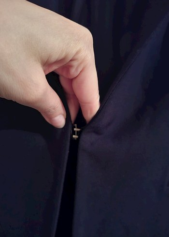 Siyah klasik uzun dar kesin Blazer - Görsel 3